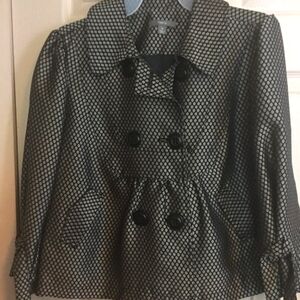 Silver And Black Dressy Blazer Size M